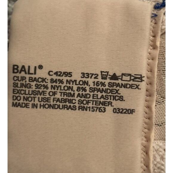 Bali Classic Support Cool Comfort Bra 42 C Wire Free 3372 - Picture 5 of 6